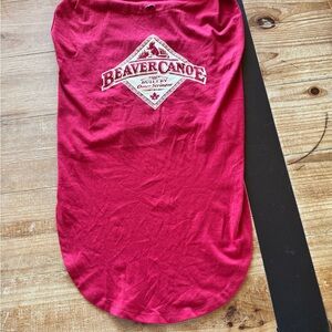 Beaver Canoe Red Dog Tee - Pet Shirt